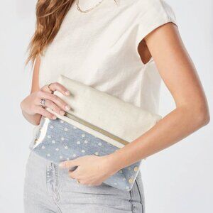 Hammitt VIP Undercover Daisy Large Handbag Denim Purse